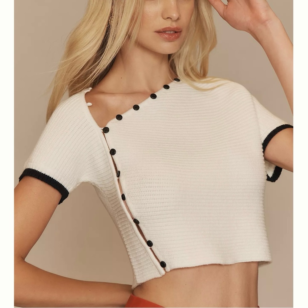 Anthropologie Maeve short sleeve sweater top